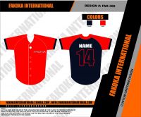 Baseball Jersey Red Blk